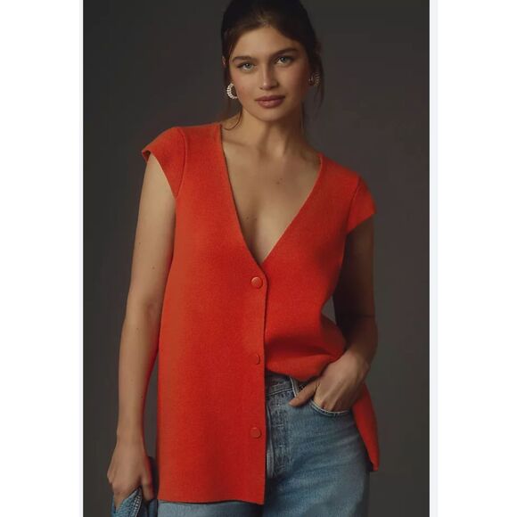 Anthropologie Willa Oversized Sweater Vest NWT - Picture 1 of 4